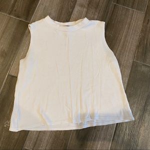 Cream Sleeveless Top